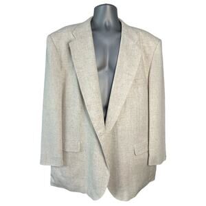 David Taylor Linen Blend Sports Jacket Blazer Size 44R